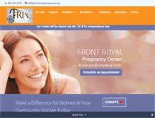 Tablet Screenshot of frontroyalpregnancy.org
